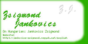 zsigmond jankovics business card